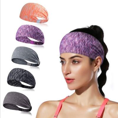 China High Ball Is Comfortable Elastic Nylon Sports Bands Accessories Microfiber Fabric Women Hair Gym Headband Sweatband Thick Designer With Logo for sale