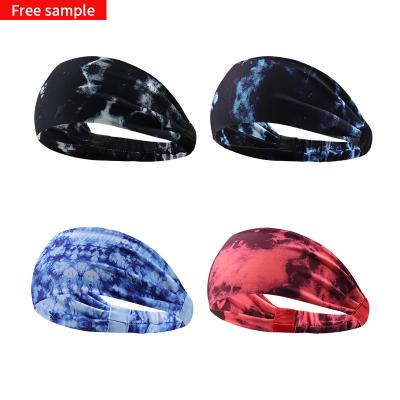 China Highly Elastic Headbands For Sport Workout Headband Polyester Spandex Yoga Hair Head Sweat Bands Sports Safety for sale