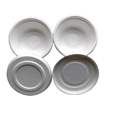 China Food Grade Biodegradable Sugar Cane Bagasse Biodegradable Disposable Bowl With Lid for sale