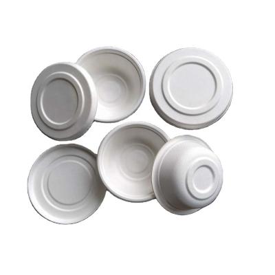 China Eco-friendly Disposable Unbleached Line Bagasse Rice Tableware Water Biodegradable Hotel Home Restaurant Paper Pulp Bowls for sale