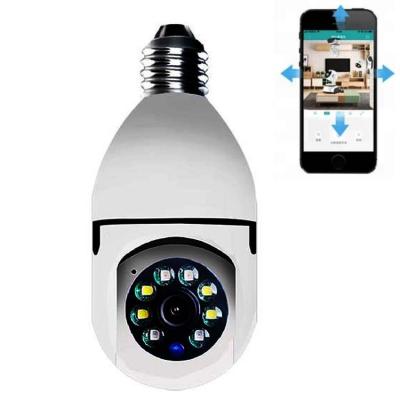 China 1080P Night Vision 360 Degree Darkroom Smart Home Spherical Tracking Light Source WIFI Human Motion Dual Control E27 Wireless Base Phone for sale