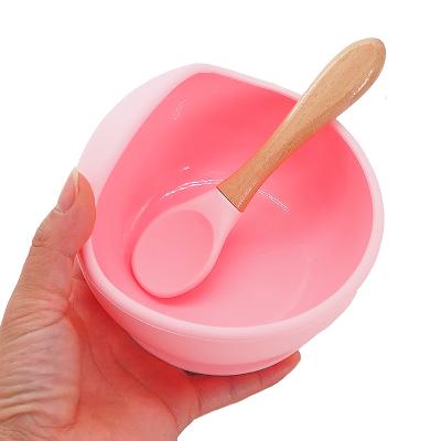 China Factory Price Sustainable Wholesale Black Food Grade Bpa Free Silicone Food Bowl Set For Babies for sale