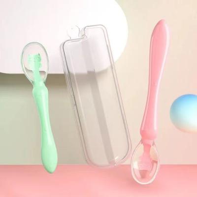 China BPA Free Good Selling High Quality Food Grade Silicone Baby Portable Cheap Spoon for sale