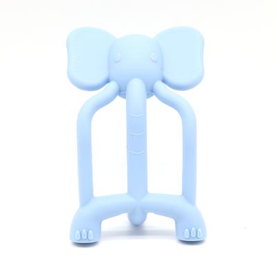 China Toy Wholesale High Quality Soft Food Grade Chew Teether Silicone Baby for sale