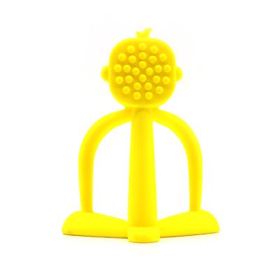 China Toy China Factory Price Chew Bpa Free Soft Food Grade Teether Silicone Baby Toys for sale