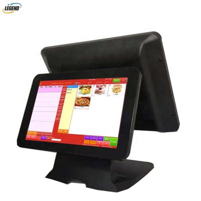 China China Professional Manufacturer 15inch 13inch Wholesale Double Screen POS System Terminal POS 32GB for sale