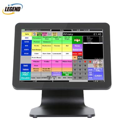 China Plastic + Aluminum Base 15 Inch Android POS Terminal Touch Screen All In One Desktop Computer for sale