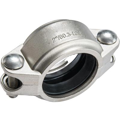 中国 Water Treatment SS304 SS316 Stainless Steel Flexible Groove Coupling For Pipe Joining And Fire Protection 販売のため