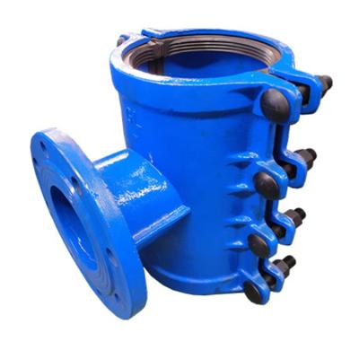 China High Quality Ductile Iron Ductile Iron Saddle Tapping Clamp For Ductile Iron Pipe, PE, PVC Pipe for sale