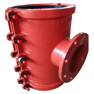 China High Quality Ductile Iron Ductile Iron Tapping Saddle For DI PE PVC Pipe for sale