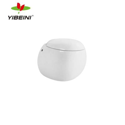 China Modern New Design Bathroom Toilet , Round Ceramic Washdown Wall Hung Toilet for sale