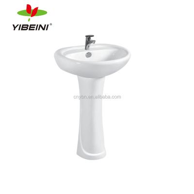 China Cheap Price Bathroom Pedestal Sink Ceramic Wash Basin for sale