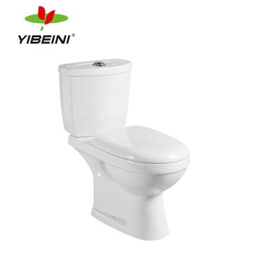 China Double-Flow Bathroom WC Good Quality Water Saving Toilet Ceramic Sanitary Ware Two Piece Toilet for sale