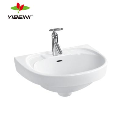 China Easy Clean Wash Basin Chaozhou Ceramic Sanitary Ware Bathroom Wall Hung Basin for sale