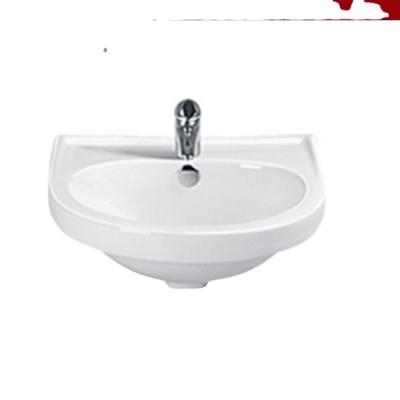 China Ceramic Stocked Wall Hung Basin Art Basin for Small Size Bathroom for sale