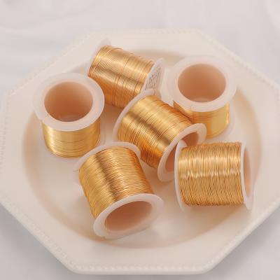 China Metal Jewelry Wire Gold Plating Wire Environmentally Friendly Heat Shrink Copper Piece Copper Pendant Single Chain For Jewelry Making for sale