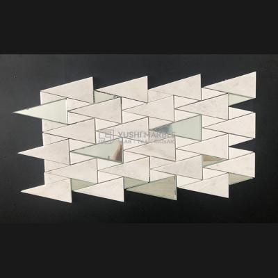 China Lexington Yushi White Marble Stone Modern Marble Mosaic Tile for sale