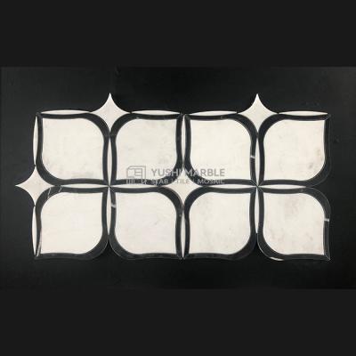 China Lexington Yushi White Marble Statario Hexagon Stone Modern Marble Mosaic Tile for sale