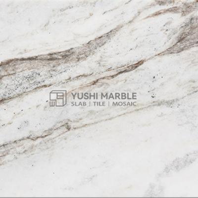 China Modern Yushi China Polished Honed Mountain Series 18mm Frozen White Natural 20mm Marble Stone Tiles for sale