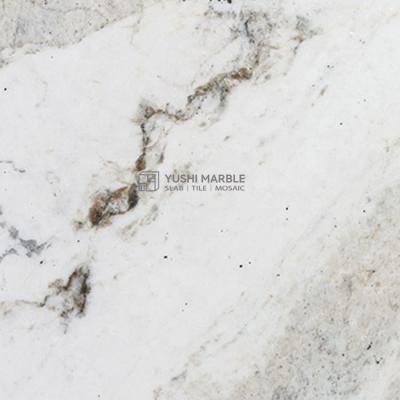 China Modern High Polished Galaxy Series 18mm Honed Frozen White Natural 20mm Marble Slab For Countertops for sale