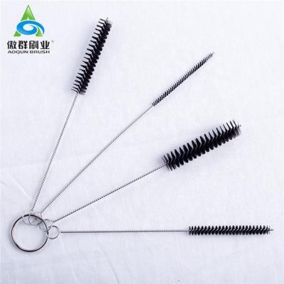 China Sustainable Coffee Machine Twisted Miniature Brush , Pulsator Nylon Milking Brush for sale