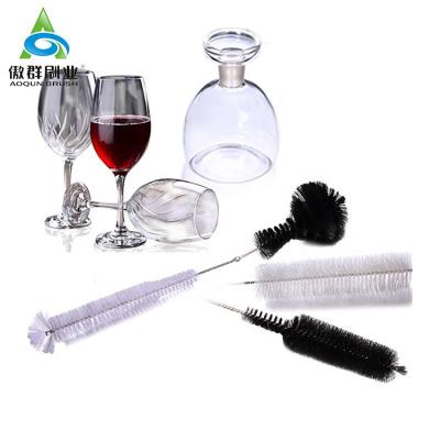 China Viable Wholesale Bottle Cleaning Brush Water Bottle Nylon Brush Cleaner for sale