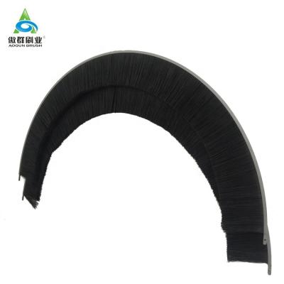 China flexible nylon F-shape strip brush brushes strip brush strip mud flaps for sale