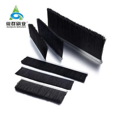 China Industrial Caulk Bottom Door Strip Seal Folding Shutter Door Brush Extrusion Kit for sale