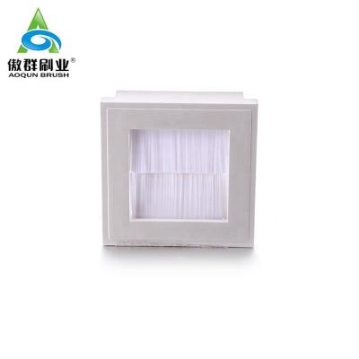 China Cleaning. Gland Plate Flame Retardant Brushed Wall Plate For Cable Management Brush Cable Cover for sale