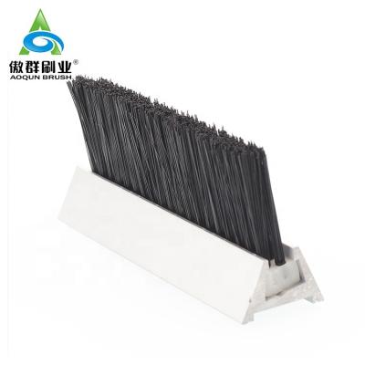 China Industrial Single Row Safety Brush For Escalator Brush for sale