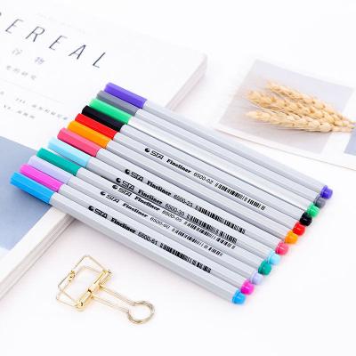 China 26PCS/Set 0.4mm Colored Fiber Marker Pen Set Fineliners Painting Felt Slant Fine Line Pen Markers Sketch Drawing Hook Art for sale