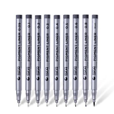 China High quality black sketch markers set fineliner tips 8050 for sale