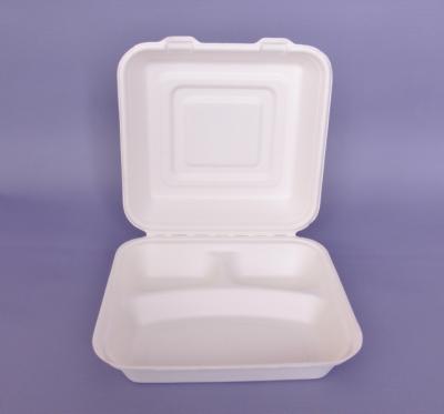 China Disposable Biodegradable Sugar Cane and Wheat Straw Sugar Cane Food Containers for sale