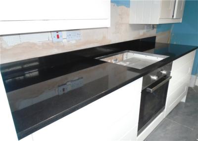 Κίνα Μέσα μαύρα κατασκευασμένα πέτρινα Countertops κουζινών/στερεός χαλαζίας πέτρινο Benchtops επιφάνειας προς πώληση