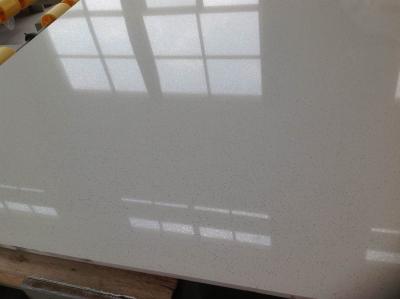 China Thin Panels Nougat White Quartz Stone Slabs for Residential / Commercial Projects for sale