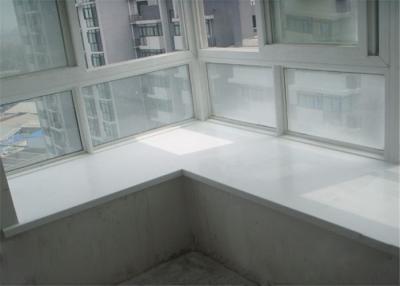 China Easy Clean Pure White Quartz Stone Window Sills Scratch Resistant and Eco-friendly for sale