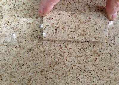 China Cream Custom Quartz Countertops Artificial Quartz Stone Slabs Solid Surface for sale