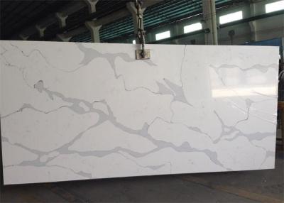 China Custom Grey Quartz Shower Wall Panels / Engineered Quartz Stone Slabs for Countertops for sale