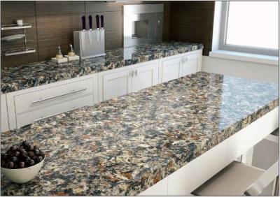 China Canyon Quartz Kitchen Countertops For Office Reception Desk for sale