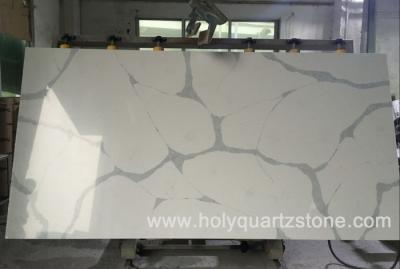 China Stunning Calacatta Quartz Stone Tile Vein High Polished Artificial for sale