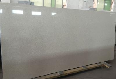 China Light Linen Artificial Quartz Natural Stone Laminated Edge for Kitchen Countertops for sale