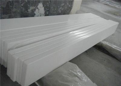 China White Engineered Quartz Stone Slabs Tile / Countertops Quartz Stone / Window Sills for sale