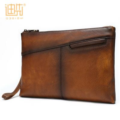 China 2020 high quality wholesale luxury fashionable brown leather clutch envelope bag for sale