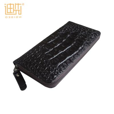 China 2018 Anti-theft Design Black Women's Wallet Zipper Leather Long Wallet For Fashion Ladies for sale