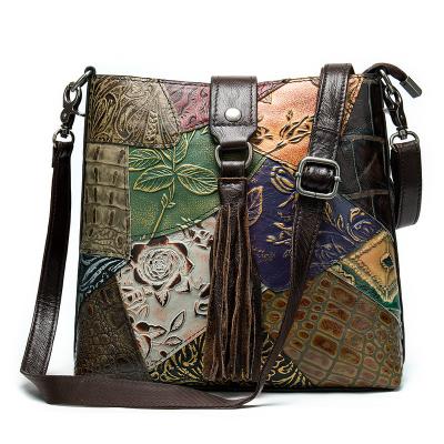 China Custom moq promotional vegan stocking high quality women leather cross - body sling shoulder messenger bags for girls for sale