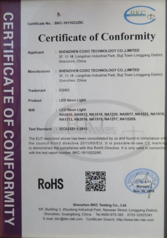 RoHS - Shenzhen Coxo Technology Co., Limited