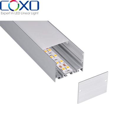 China Led profile C079 alu oem manufacturer sliver best price china certificated recessed height length surface aluminum led profile for sale