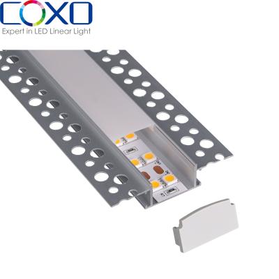 China C095 Led Channels Light High Quality Extrusion With Diffuser Cover Black Anodized Alloy 6063 OEM Company Black Cabinet Aluminum Led for sale