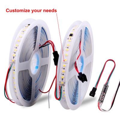 China Theme park 24v chasing strobe led strip light CE rohs UL 120led B2811 2835 3000k 4000k 6000k operation rgb led strip chasing lights for sale