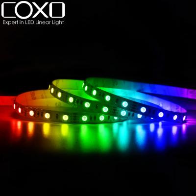 China Projects commercial lighting lux rgb 5050 led strip light 60 60led per meter 3 years warranty ce rohs ul 12w ip20 5050 rgb led strip for sale